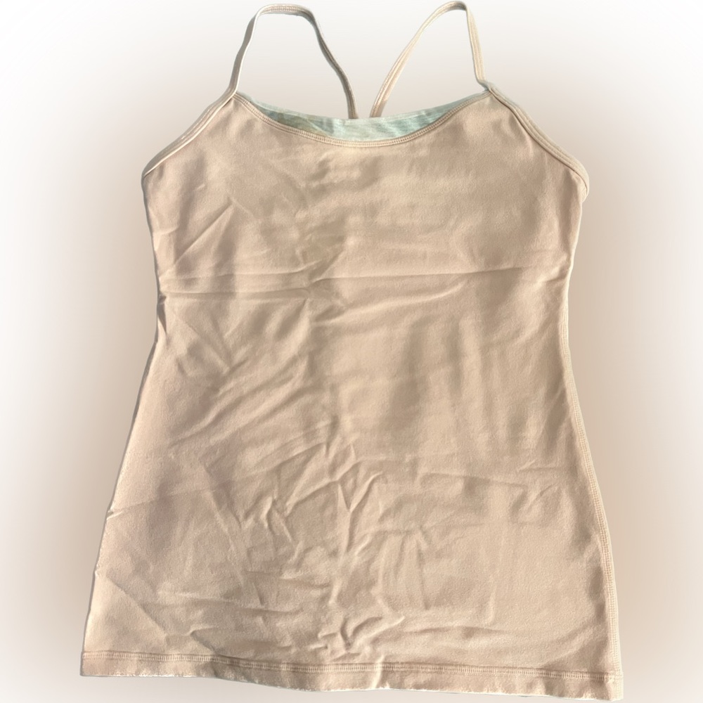 Lululemon Womens Peach Power Y Tank Size 6
